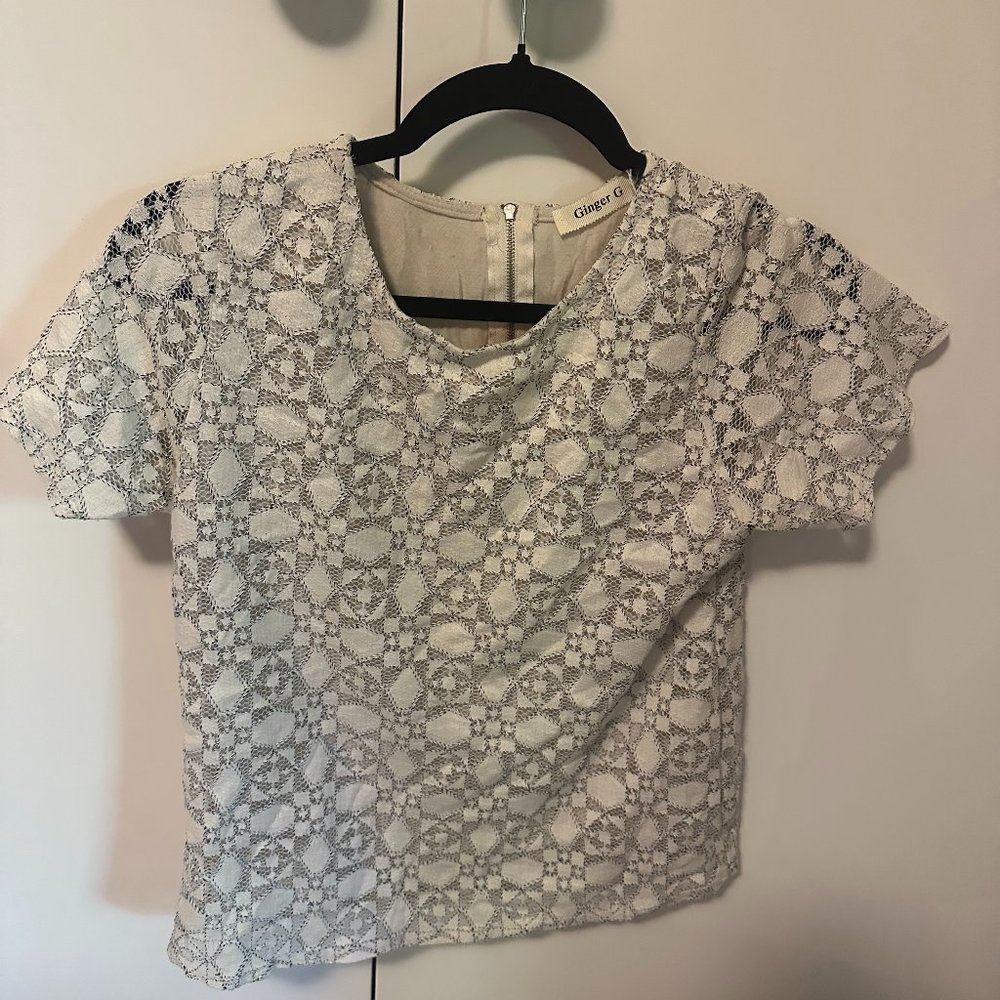 Ginger G White Blouse